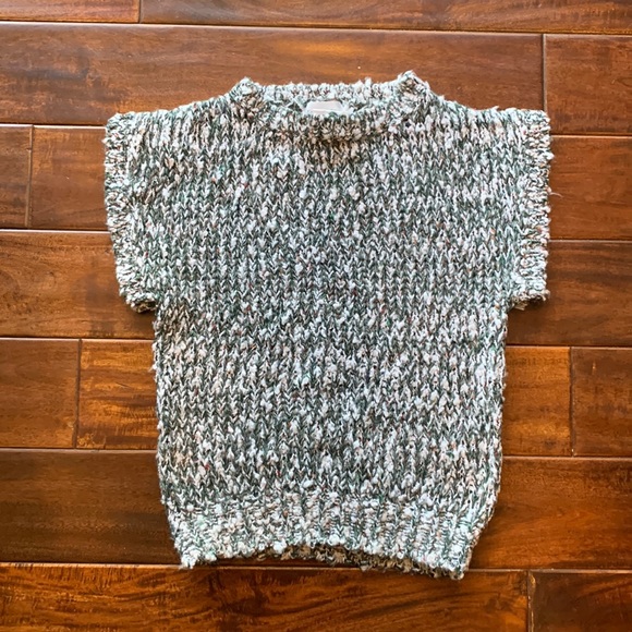 Exclusively for Lord x Taylor chunky knit vintage sleeveless sweater S - Picture 3 of 10